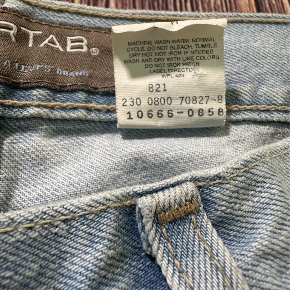 Vintage Levis Jeans Light Wash Womens Junior 7 Silvertab Straight Cotton Denim - Picture 8 of 8